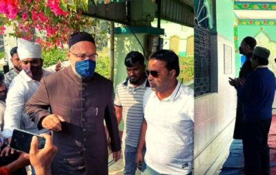 बंगाल की पिच पर उतरे असदुद्दीन ओवैसी, दरगाह में की जियारत