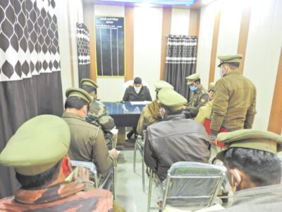 पीलीभीत : पुलिस अधीक्षक महोदय द्वारा थाना जहानाबाद पर किया गया अर्दली