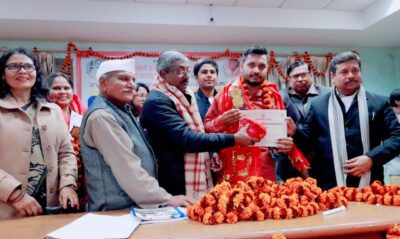 बरेली - स्वरांजलि सह अभिनंदन समारोह में प्रियेश सिंह कर्मवीर सम्मान से सम्मानित हुए