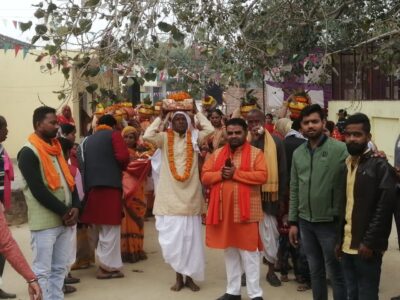बरेली-आंवला के मनौना में हुआ 7 दिवसीय भागवत कथा का शुभारंभ
