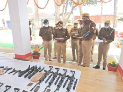 पीलीभीत: पुलिस अधीक्षक द्वारा थाना गजरौला का किया गया वार्षिक निरीक्षण