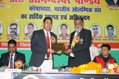 बरेली-खेलों में उत्साह बढ़ाने के विनय खण्डेलवाल को बनाया गया चेयरमैन