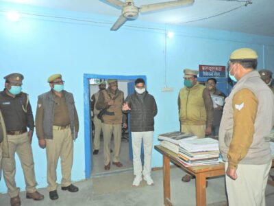 पीलीभीत: पुलिस अधीक्षक द्वारा थाना बरखेड़ा पर किया गया अर्दली रूम।