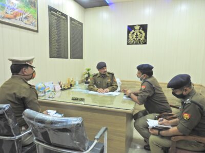 पीलीभीत : पुलिस अधीक्षक द्वारा क्षेत्राधिकारी नगर कार्यालय का किया गया वार्षिक निरीक्षण।