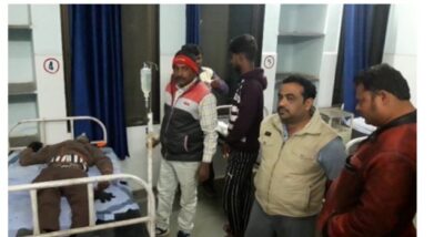 उमरिया: सड़क हुई लाल, युवक हुआ घायल