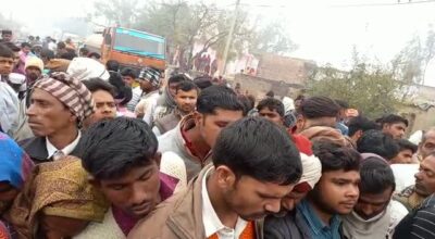बरेली - आँवला भमोरा रोड पर हुआ भंयकर एक्सीडेंट अनियंत्रित होकर टैंकर ने दो सगे भाई बहनों को मारी टक्कर मौके पर ही मौत।