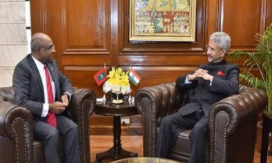 विदेश मंत्री जयशंकर ने मालदीव के विदेश मंत्री के साथ  की चर्चा