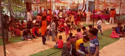 बरेली - मझगवां में सात दिवसीय श्रीमद् भागवत कथा समापन पर हुआ विशाल भण्डारे का आयोजन।
