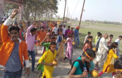 कुशीनगर: कलश यात्रा में उमड़ा जनसैलाब