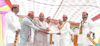 जालौन : समाजवादी पार्टी के राष्ट्रीय अध्यक्ष व पूर्व मुख्यमंत्री अखिलेश यादव के आगमन की तैयारी जोरों पर