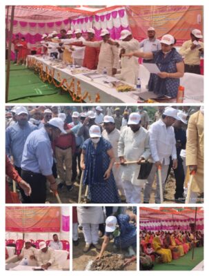 जल दिवस के अवसर पर जनपद जालौन में ग्राम कुकरगांव विकास खण्ड डकोर में स्थित नून नदी के पुनरोद्धार कार्य का शुभारम्भ