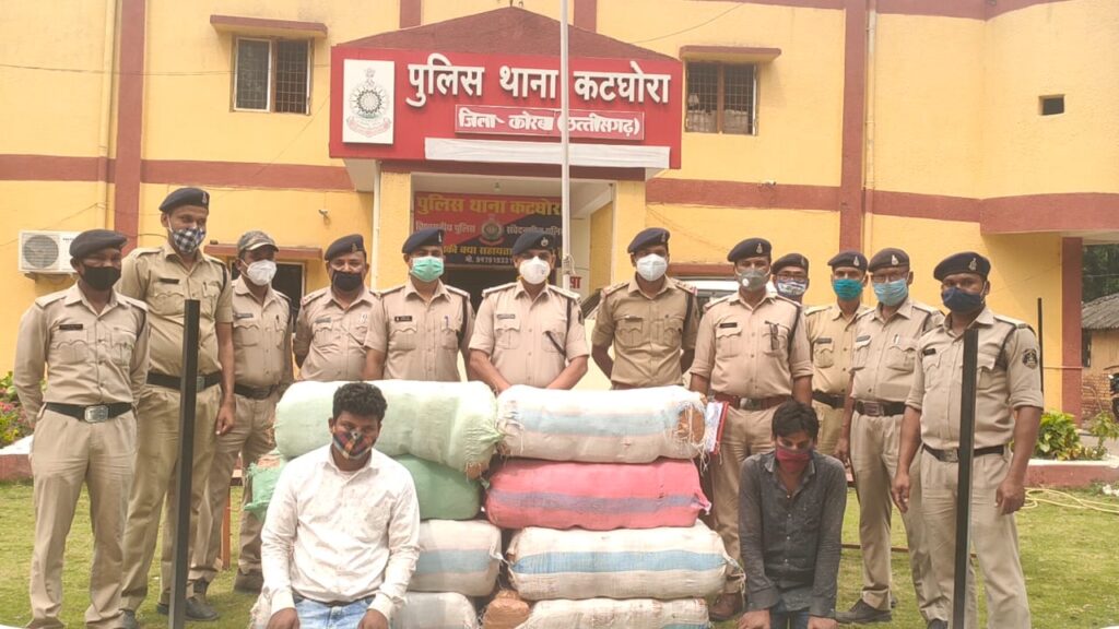 62 लाख के गांजे के साथ दो अंतर्राज्यीय तस्कर गिरफ्तार