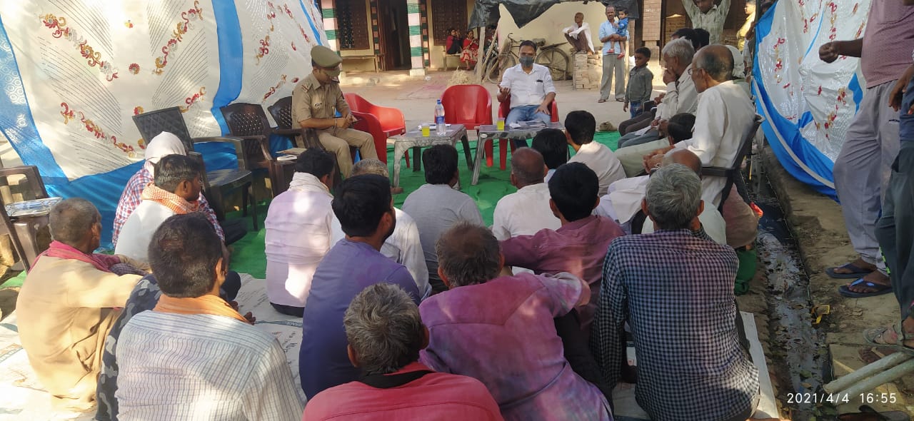 कालपी (जालौन):वरदोली तथा काशीरामपुर मे जन चौपाल आयोजित