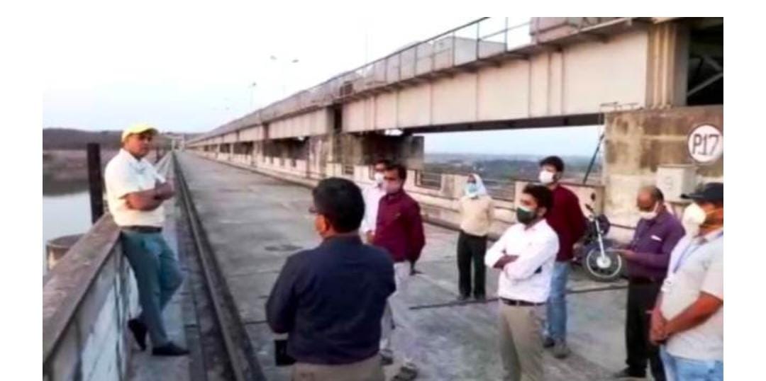 शहडोल:कमिश्नर ने बाणसागर डैम का किया निरीक्षण