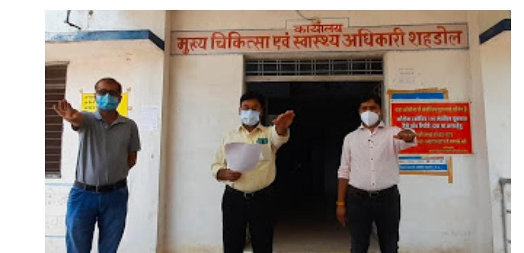 शहडोल- 31 मई विश्व तंबाकू निषेध दिवस पर मुख्य चिकित्सा स्वास्थ्य अधिकारी ने तंबाकू की रोकथाम के लिए शपथ दिलाई