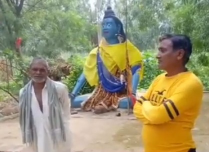बरेली-अंधविश्वास या अटूट आस्था शिव मंदिर की गाय के प्रताप से मरीजो को मिलती है मनोकामनाओ की पूर्ति