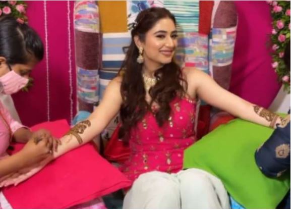 Rahul Vaidya-Disha Parmar Wedding: दिशा की मेहंदी रस्म की पहली तस्वीर, राहुल ने दिखायी वेडिंग ड्रेस की झलक