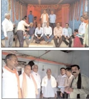 रायपुर :मोदी के जन्मदिन में वरिष्ठ कार्यकर्ता ओ का सम्मान - भागबली साहु