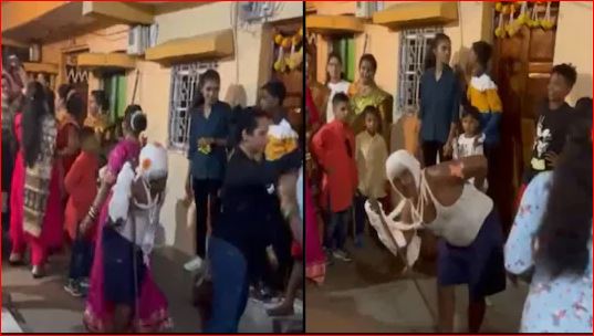 अजब गजब :टूटे हाथ और फूटे सर के साथ बारात में नाचा शख्स
