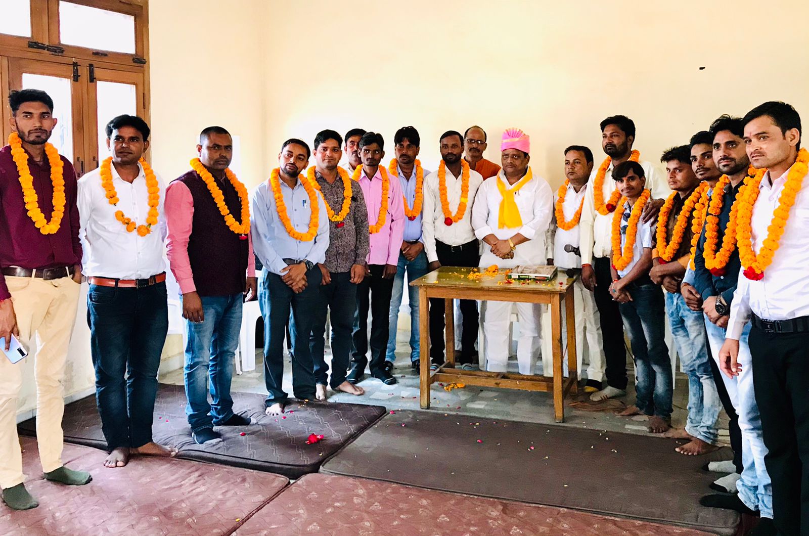 बरेली - भारतीय जनता पार्टी युवा मोर्चा मण्डल रामनगर की टीम का हुआ भव्य स्वागत।