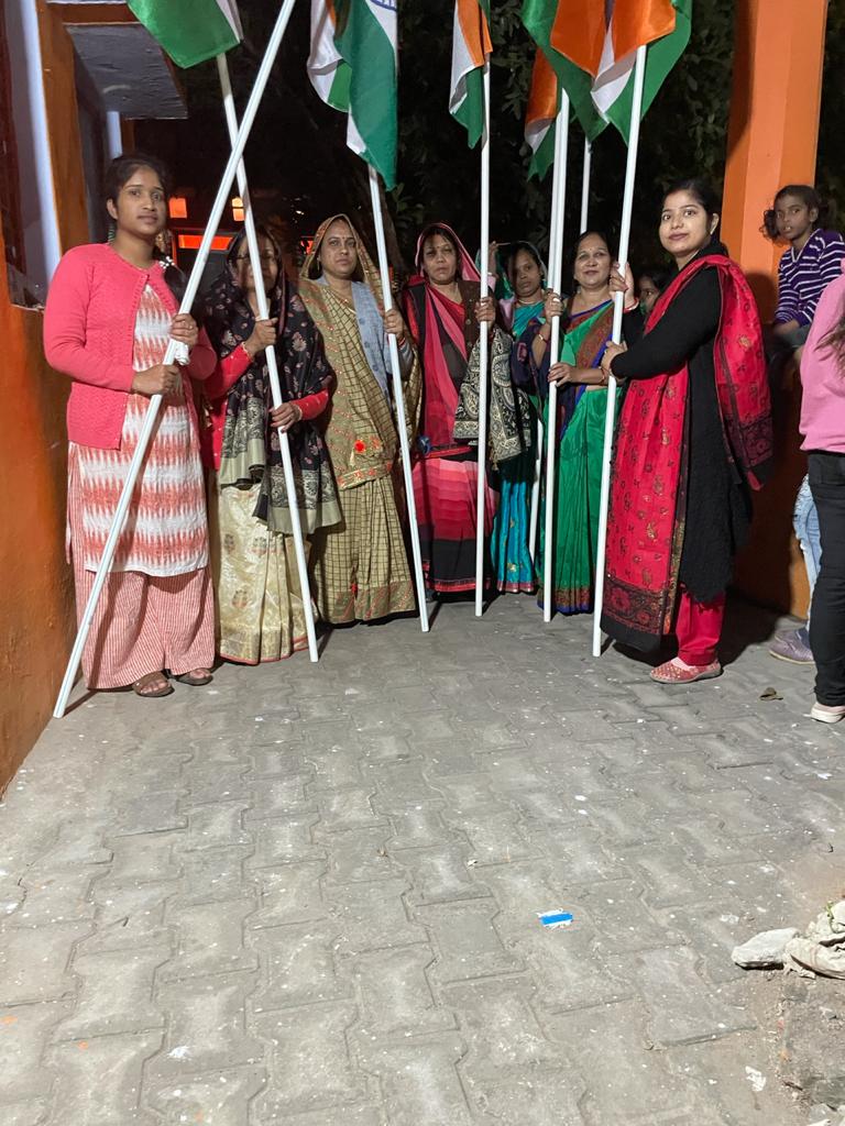 जौनपुर: आजादी के अमृत महोत्सव के कार्यक्रम के तहत निकाली गई तिरंगा यात्रा
