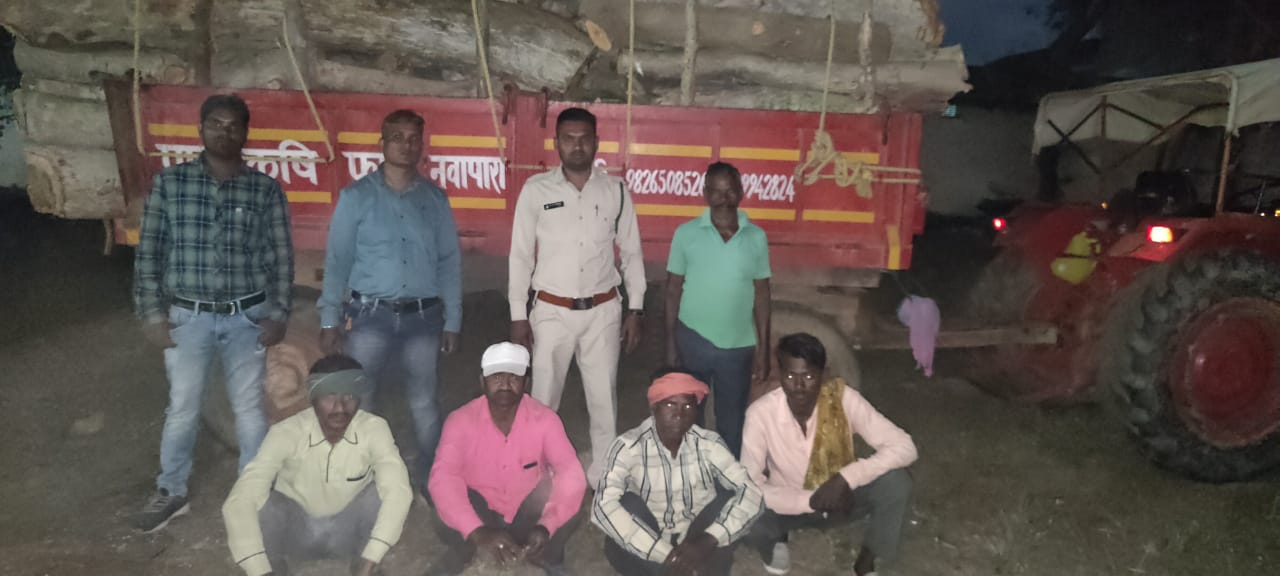 रायपुर :- अवैध लकड़ी चोरों को किया गिरफ्तार