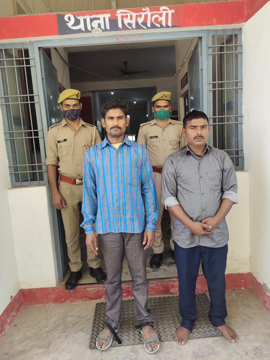 आँवला - सिरौली थाना पुलिस ने विभिन्न मामलों में वंछित चल रहे अभियुक्तों को गिरफ्तार कर भेजा जेल।