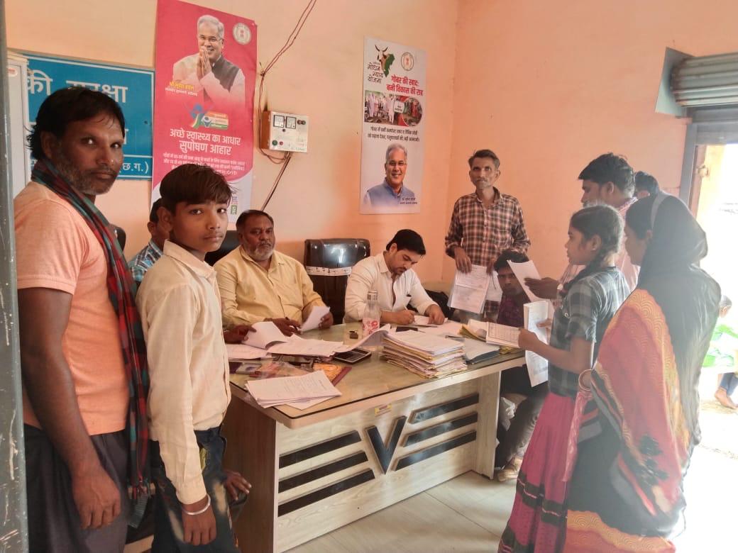 रायपुर :- तिल्दा नेवरा ग्राम खौना और देवगाओ में दो दिवसीय राजस्व शिविर