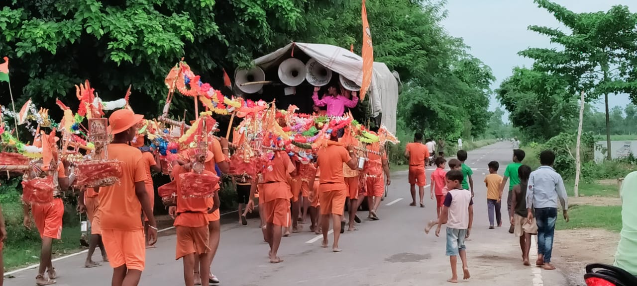 बरेली : भदपुरा के काँवड़िया जल लेकर कछला से बापस कल करेंगे शिवलिंग पर जलाअभिषेक