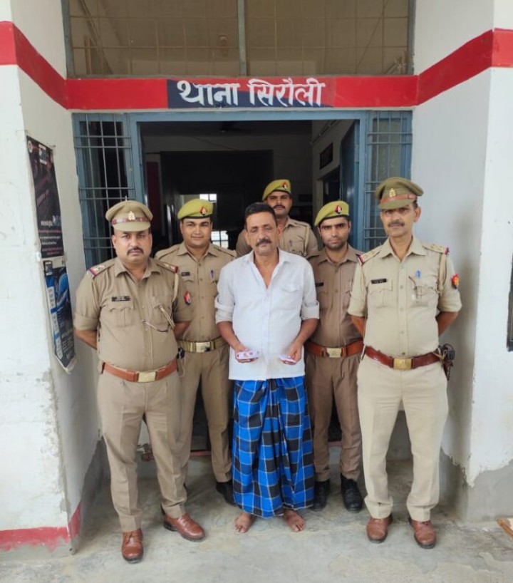 बरेली :टॉप10के इनामी शातिर अपराधी को पकड़ सिरौली पुलिस ने बनाई अलग छवि