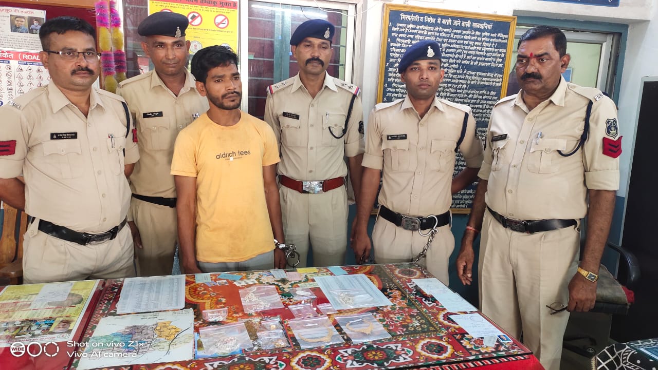 रायपुर:- आदतन शातिर चोर गिरफ्तार