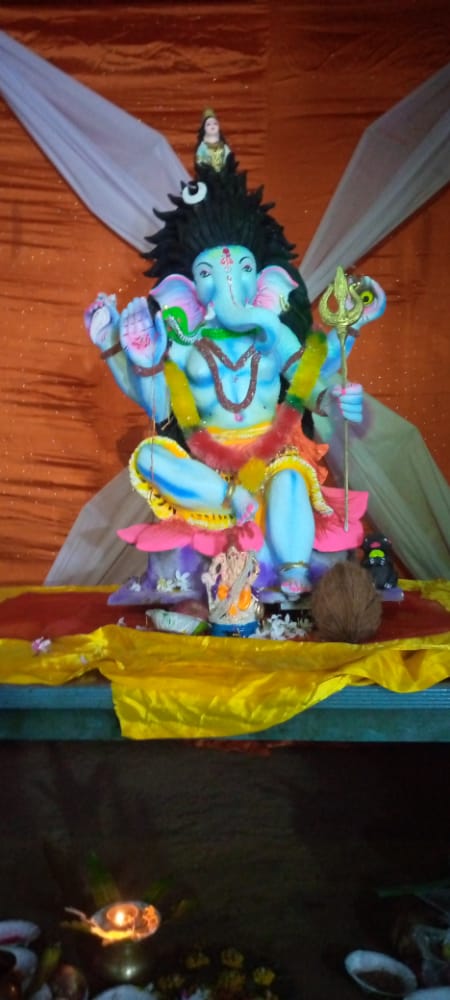 रायपुर:- बाल गणेश नवयुवक समिति महामाया पारा बहेसर द्वारा किया गया गणेश स्थापना