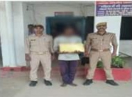प्रयागराज-थाना कोरांव पुलिस द्वारा  एक अभियुक्त गिरफ्तार कब्जे से 05 कि0ग्रा0 अवैध गांजा बरामद
