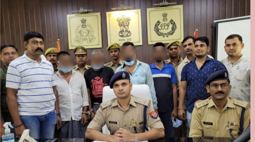 फर्रुखाबाद:अंतर्राज्यीय चोरी ब लूट करने वाले गिरोह के चार सदस्यों को पुलिस ने किया गिरफ्तार