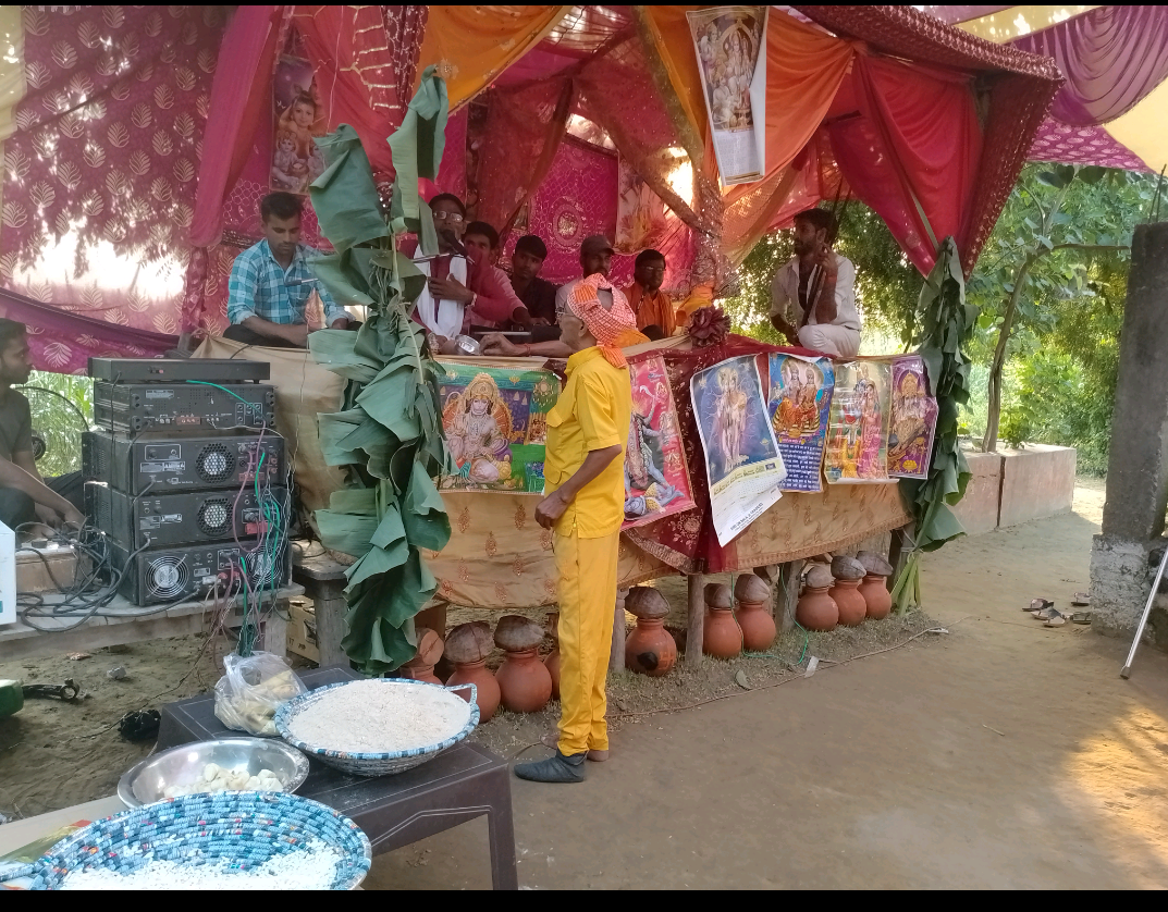 मैनपुरी :  ग्राम नगला स्वामी में भागवत कथा का हुआ शुभारंभ