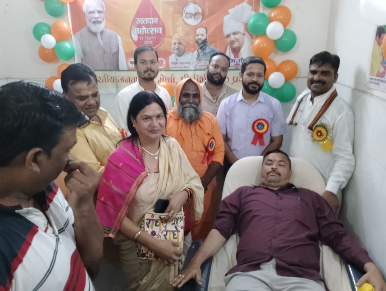 पीलीभीत :प्रधानमंत्री श्री नरेन्द्र मोदी जी के जन्मदिवस के अवसर पर "सेवा पखवाड़ा" के क्रम में जिला अस्पताल पीलीभीत में लगाया गया रक्तदान शिविर