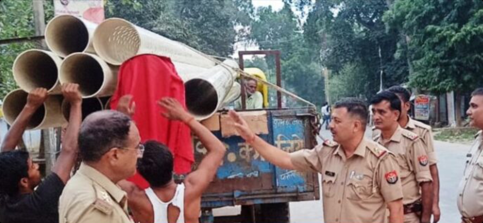फर्रुखाबाद: जहानगंज थाना अध्यक्ष ने चलाया चेकिंग अभियान