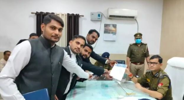 बरेली : सिरौली मे हुऐ उपद्रव के मामले मे एसएसपी से मिले भीम आर्मी पदाधिकारी