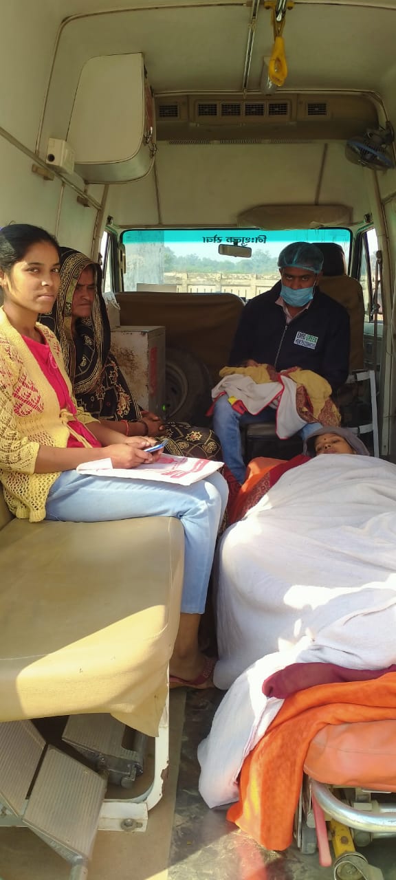 औरेया: अछल्दा सीएससी की 102 एम्बुलेंस एक बार फिर बरदान साबित हुई