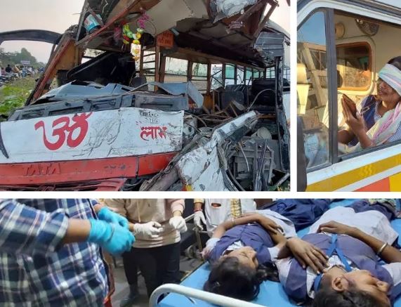 उत्तराखंड के सितारगंज में बड़ा हादसा, बस में करीब 50 बच्चे सवार बता जा रहे हैं