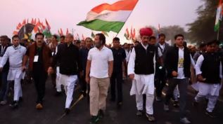 दौसा शहर में राहुल 'गो बैक' के नारे लिखे मिले, राहुल की यात्रा का टेंट जलाने की कोशिश,