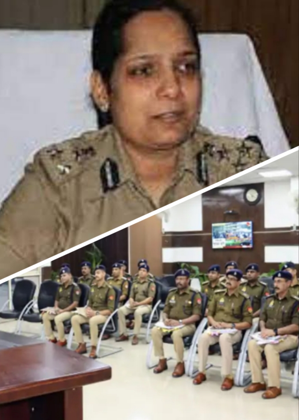 गौतमबुद्ध नगर : पुलिस कमिश्नर लक्ष्मी सिंह ने की बैठक सभी आईपीएस अफसर रहे मौजूद