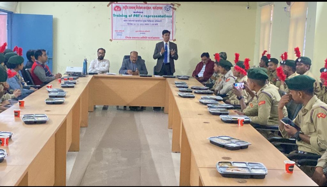 फर्रुखाबाद:12 यूपी बटालियन एनसीसी फतेहगढ़ के एनसीसी कैडेट्स ने राष्ट्रीय तंबाकू नियंत्रण कार्यशाला में लिया प्रशिक्षण
