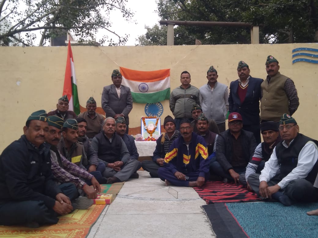 कन्नौज:पूर्व सैनिकों ने नेता जी सुभाष चंद्र बोस जी की जयंती मनाई