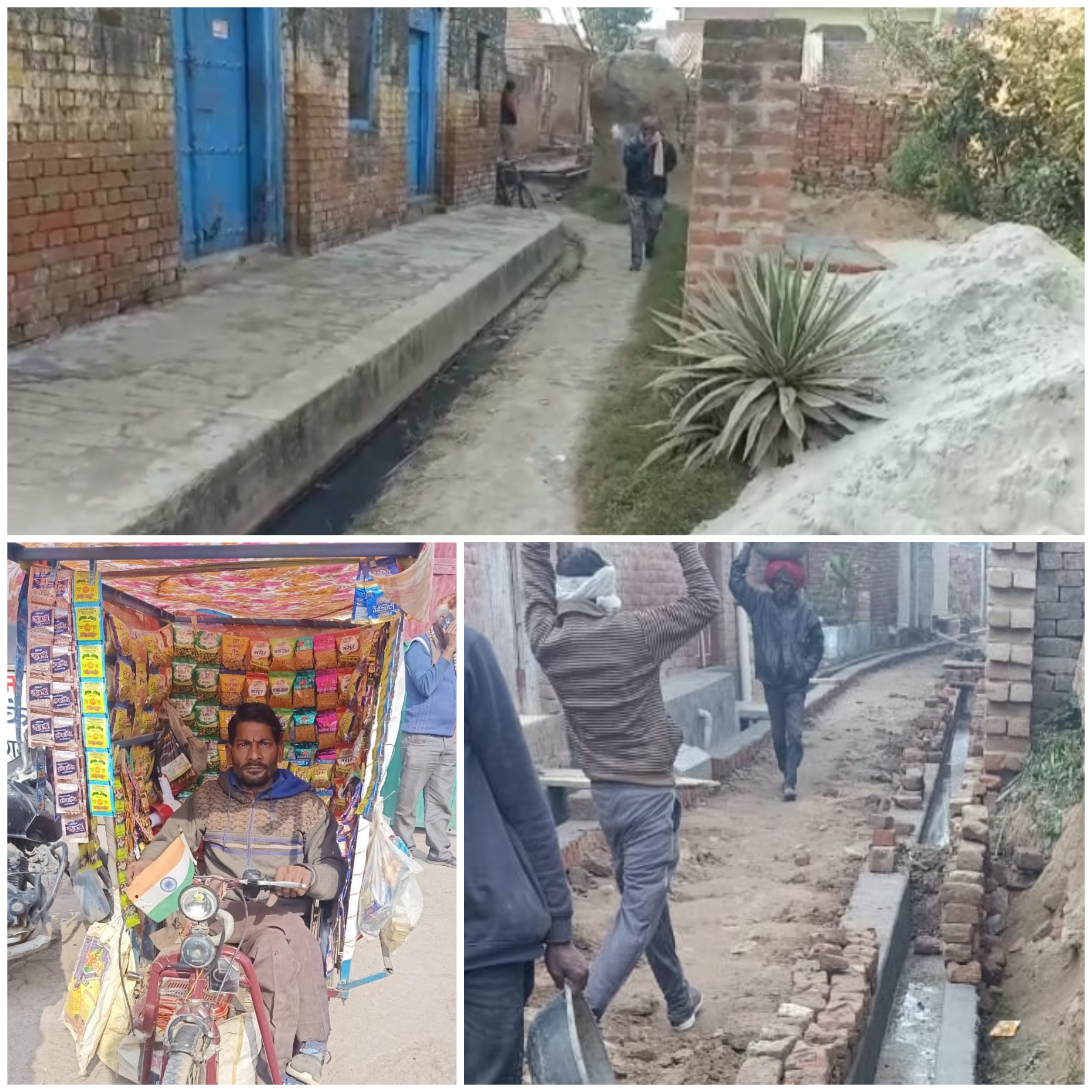 फर्रुखाबाद:- पूर्व प्रशासनिक अधिकारी के भाइयों ने दबंगई से गांव की गली पर किया कब्जा ,परेशान दिव्यांग न्याय को दर-दर भटक रहा  जिला प्रशासन नही ले रहा सुध।