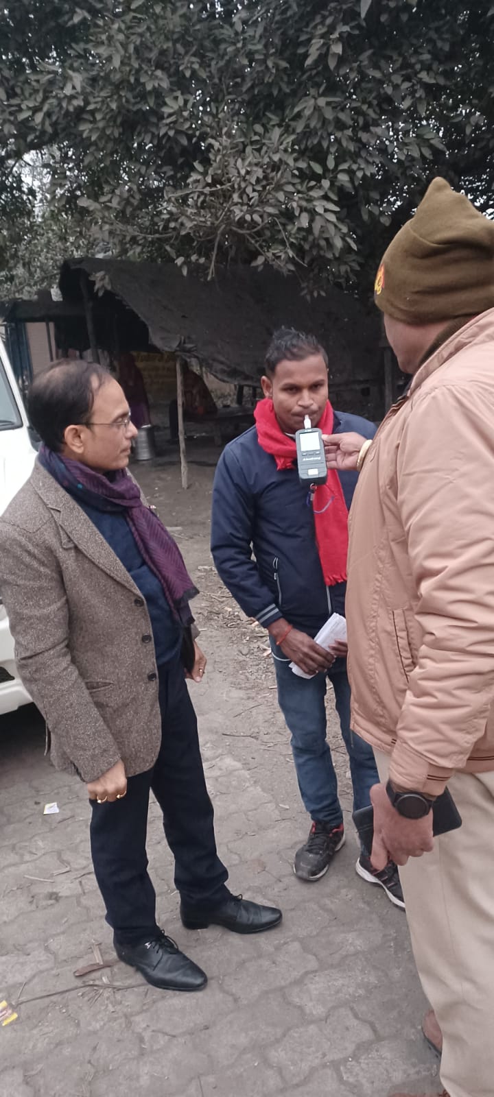 पीलीभीत:शराब पीकर वाहन चलाने वाले चालकों के विरुद्ध संयुक्त चेकिंग अभियान चलाया गया