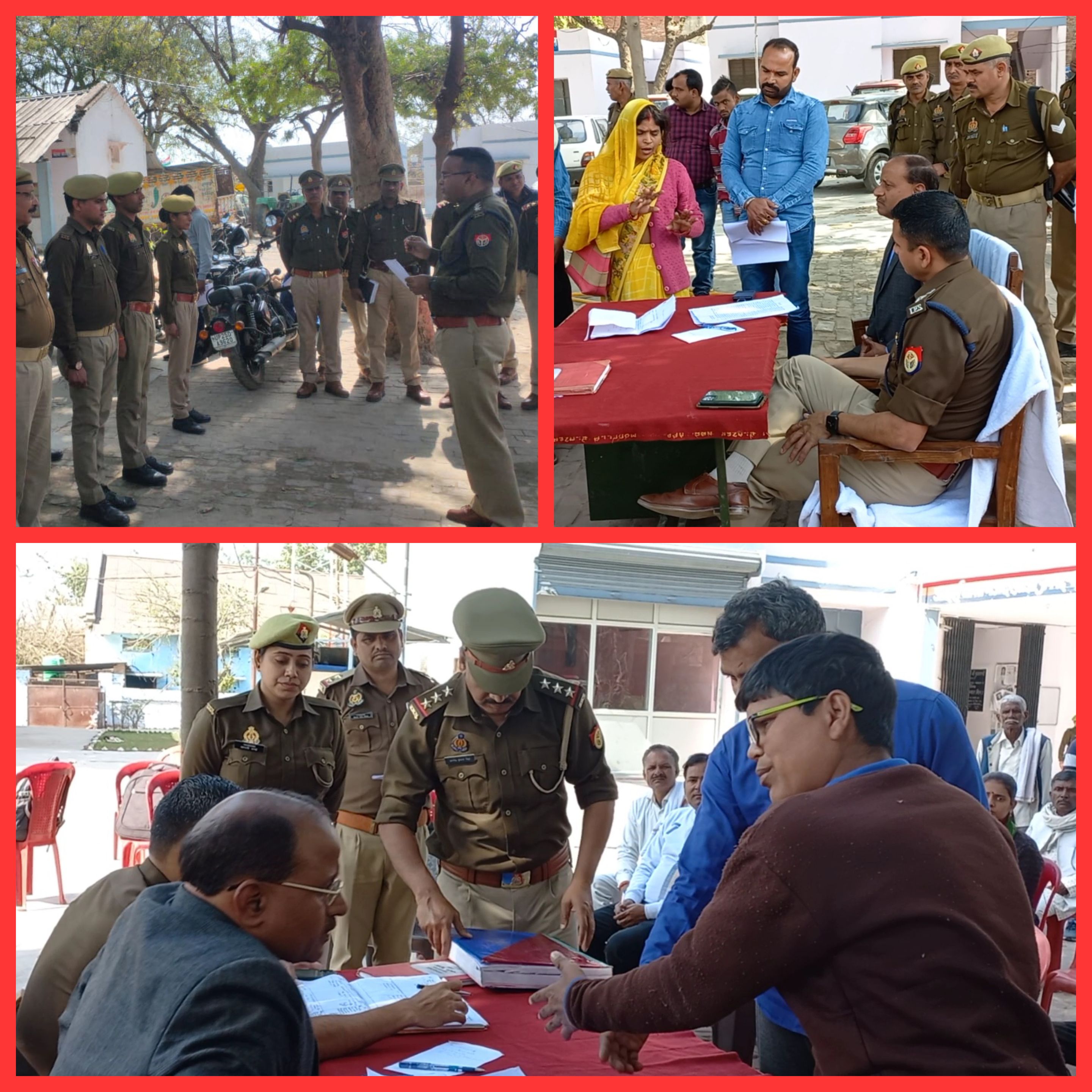 फर्रुखाबाद:- सम्पूर्ण समाधन दिवस पर थाना मऊदरवाजा में जिलाधिकारी ने सुनी शिकायत।