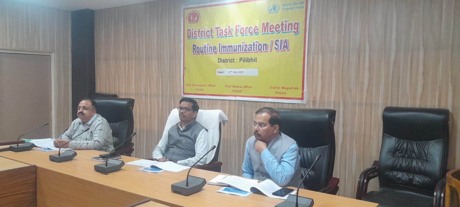 पीलीभीत :जिलाधिकारी की अध्यक्षता में जिला स्वास्थ्य समिति एवं जिला टास्कफोर्स समिति बैठक सम्पन्न।