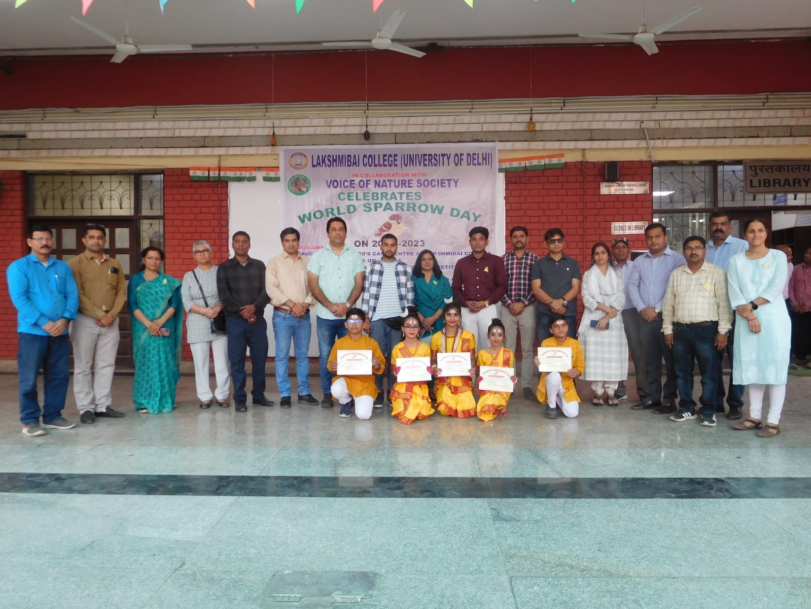लक्ष्मीबाई कॉलेज यूनिवर्सिटी ऑफ दिल्ली में विश्व गौरिया दिवस मनाया गया