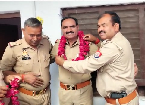 कासगंज : गंगा घाट चौकी इंचार्ज का विदाई समारोह